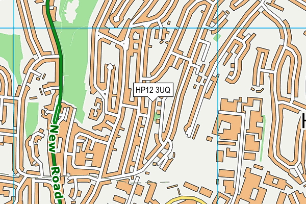 HP12 3UQ map - OS VectorMap District (Ordnance Survey)