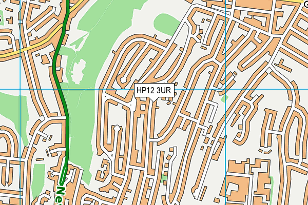 HP12 3UR map - OS VectorMap District (Ordnance Survey)
