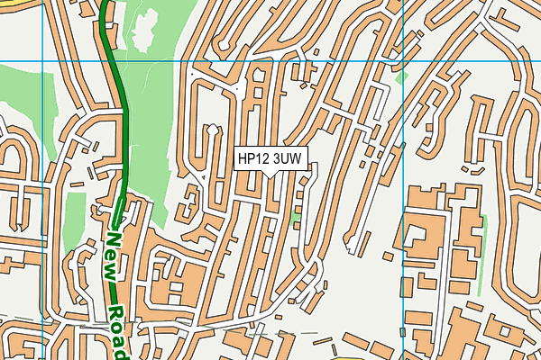 HP12 3UW map - OS VectorMap District (Ordnance Survey)