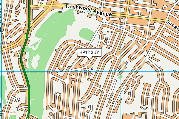 HP12 3UY map - OS VectorMap District (Ordnance Survey)