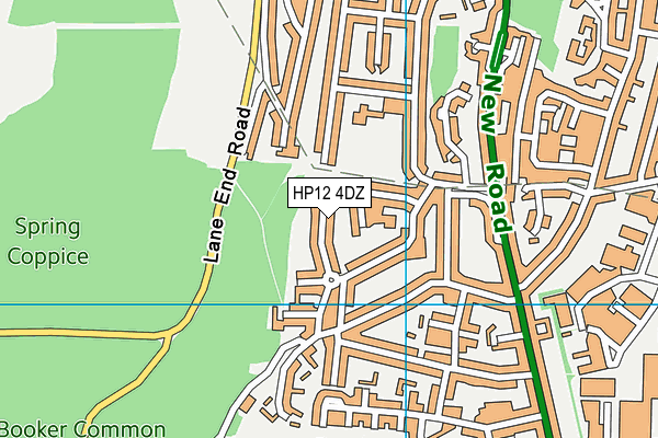 HP12 4DZ map - OS VectorMap District (Ordnance Survey)