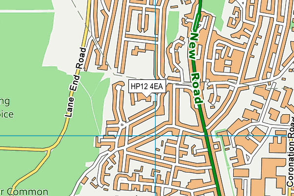 HP12 4EA map - OS VectorMap District (Ordnance Survey)