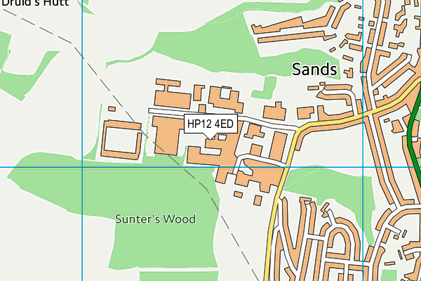 HP12 4ED map - OS VectorMap District (Ordnance Survey)