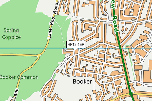 HP12 4EP map - OS VectorMap District (Ordnance Survey)