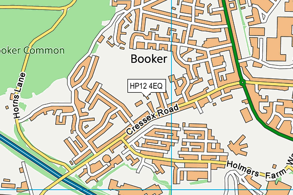 HP12 4EQ map - OS VectorMap District (Ordnance Survey)