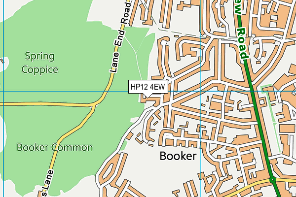 HP12 4EW map - OS VectorMap District (Ordnance Survey)