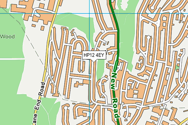 HP12 4EY map - OS VectorMap District (Ordnance Survey)
