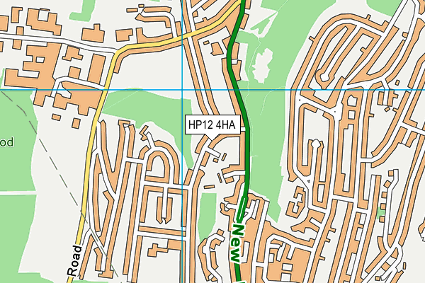 HP12 4HA map - OS VectorMap District (Ordnance Survey)