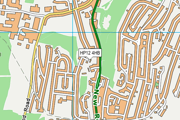 HP12 4HB map - OS VectorMap District (Ordnance Survey)