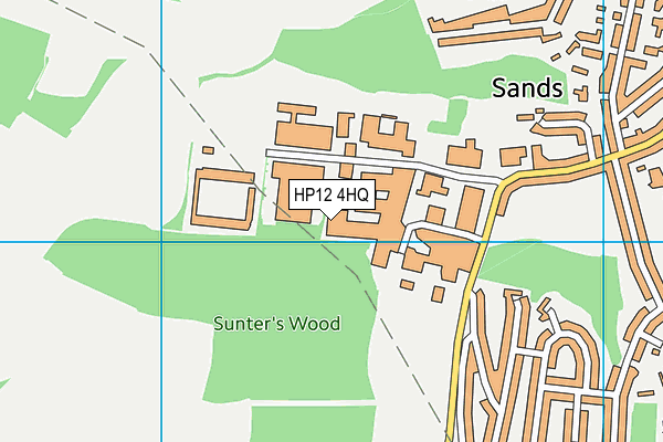 HP12 4HQ map - OS VectorMap District (Ordnance Survey)