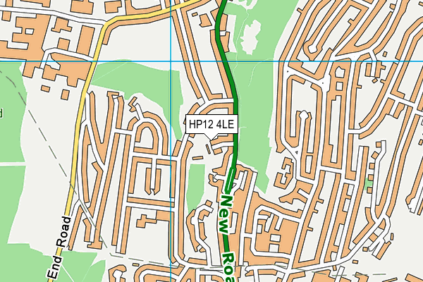 HP12 4LE map - OS VectorMap District (Ordnance Survey)