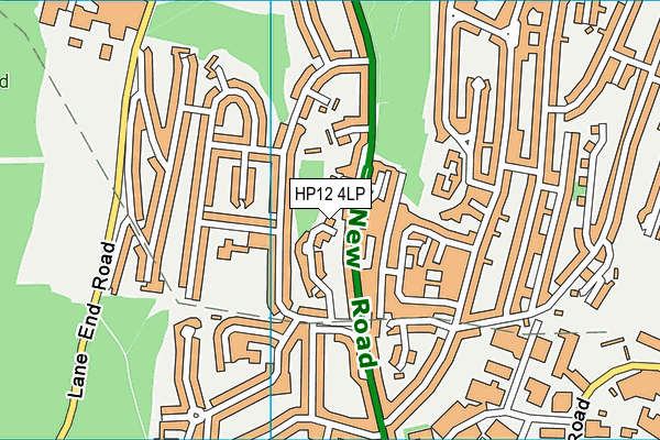 HP12 4LP map - OS VectorMap District (Ordnance Survey)