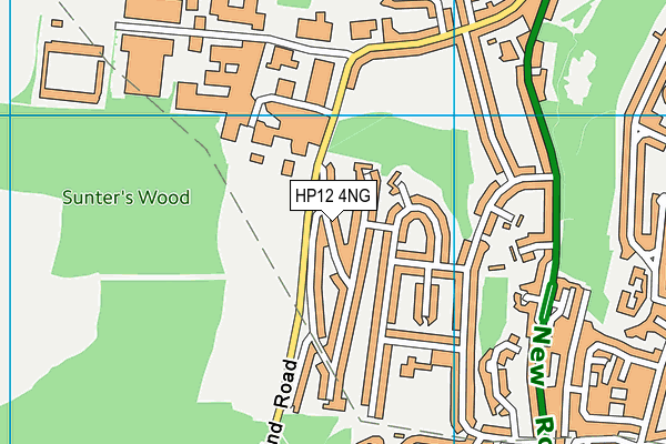 HP12 4NG map - OS VectorMap District (Ordnance Survey)