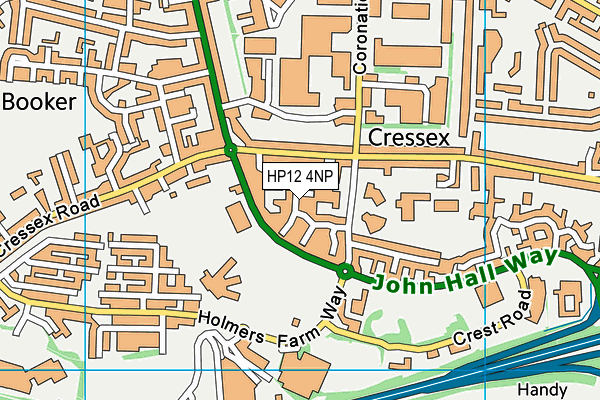 HP12 4NP map - OS VectorMap District (Ordnance Survey)