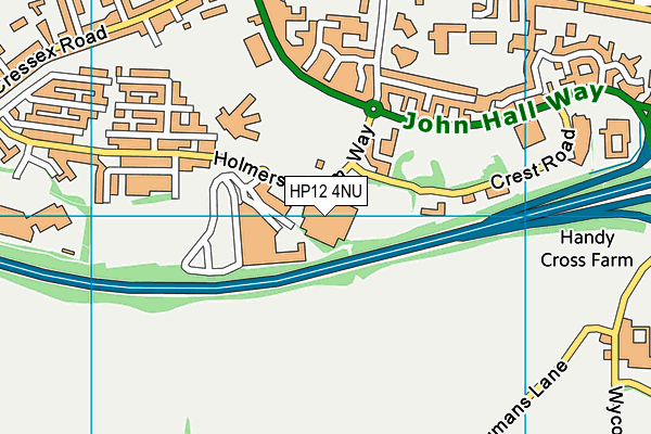 HP12 4NU map - OS VectorMap District (Ordnance Survey)