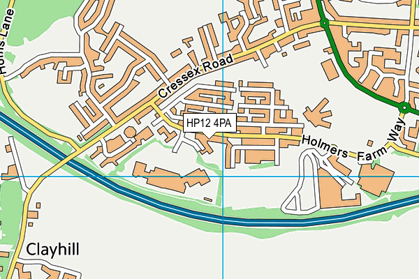 HP12 4PA map - OS VectorMap District (Ordnance Survey)