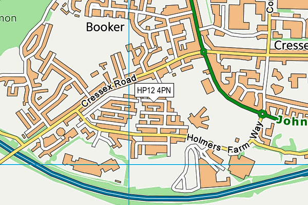 HP12 4PN map - OS VectorMap District (Ordnance Survey)