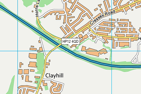 HP12 4QD map - OS VectorMap District (Ordnance Survey)