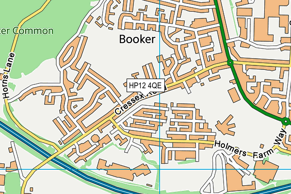 HP12 4QE map - OS VectorMap District (Ordnance Survey)