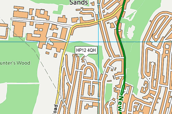 HP12 4QH map - OS VectorMap District (Ordnance Survey)