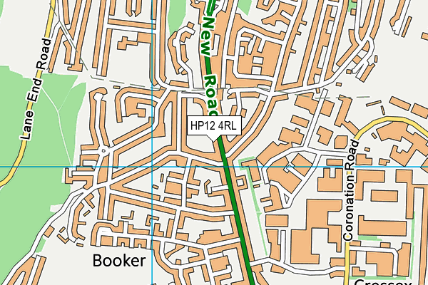 HP12 4RL map - OS VectorMap District (Ordnance Survey)