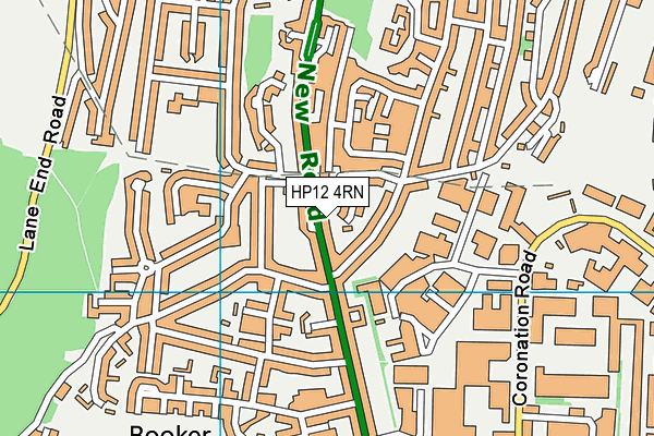 HP12 4RN map - OS VectorMap District (Ordnance Survey)