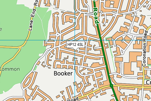 HP12 4SL map - OS VectorMap District (Ordnance Survey)