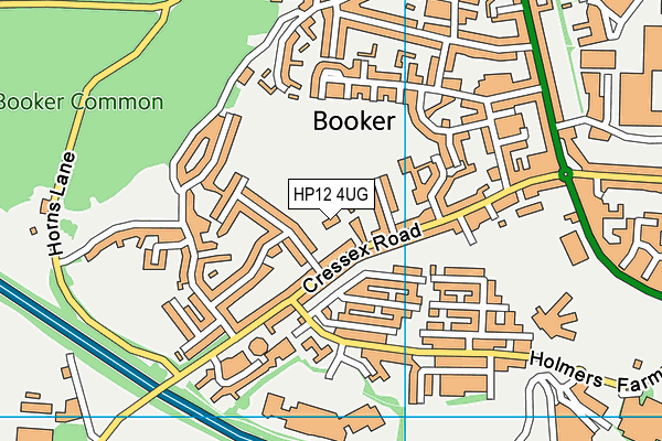 HP12 4UG map - OS VectorMap District (Ordnance Survey)