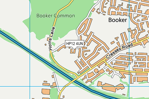 HP12 4UN map - OS VectorMap District (Ordnance Survey)