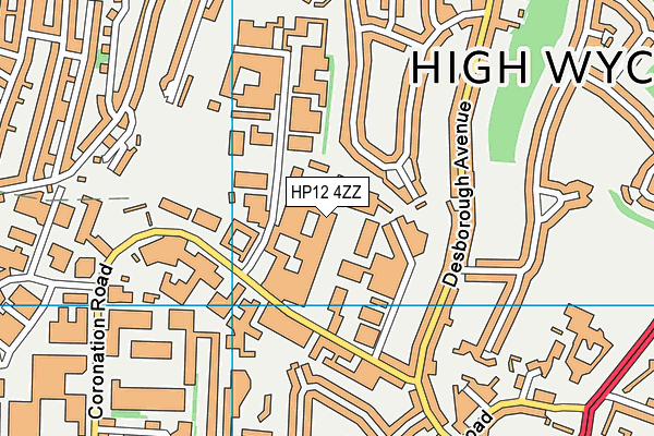 HP12 4ZZ map - OS VectorMap District (Ordnance Survey)