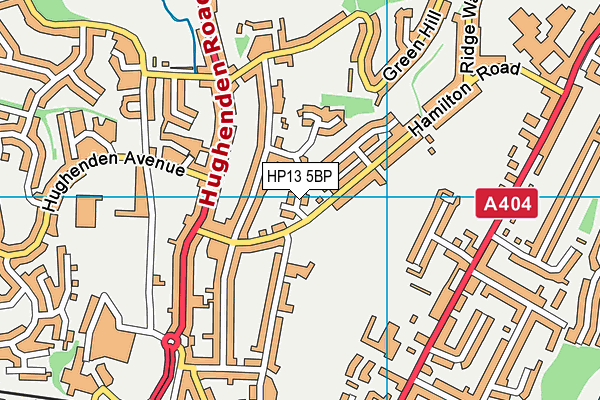 HP13 5BP map - OS VectorMap District (Ordnance Survey)