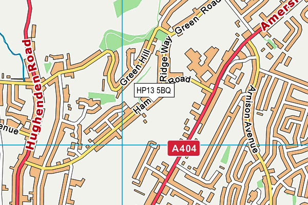 HP13 5BQ map - OS VectorMap District (Ordnance Survey)
