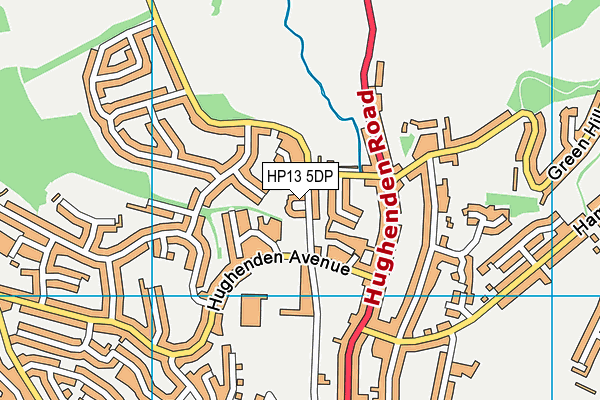 HP13 5DP map - OS VectorMap District (Ordnance Survey)