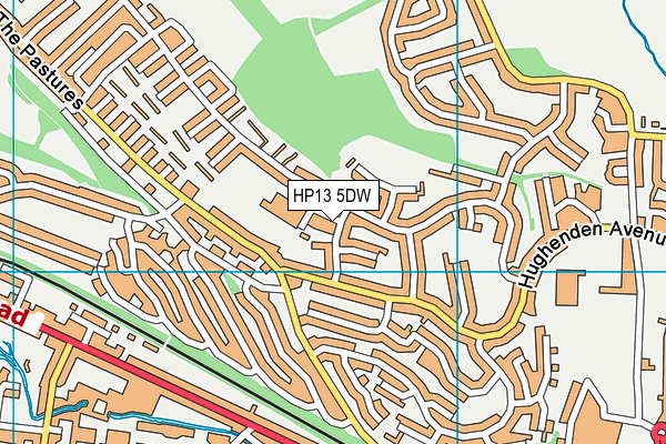HP13 5DW map - OS VectorMap District (Ordnance Survey)