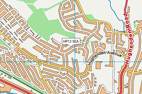HP13 5EA map - OS VectorMap District (Ordnance Survey)