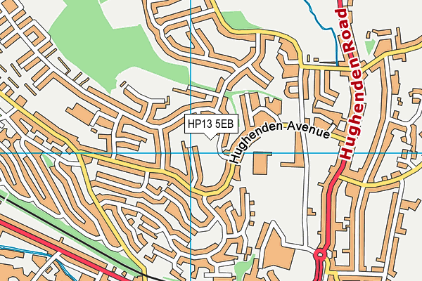 HP13 5EB map - OS VectorMap District (Ordnance Survey)