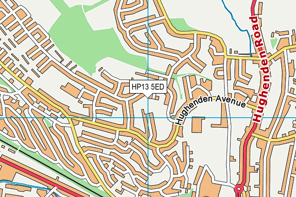 HP13 5ED map - OS VectorMap District (Ordnance Survey)