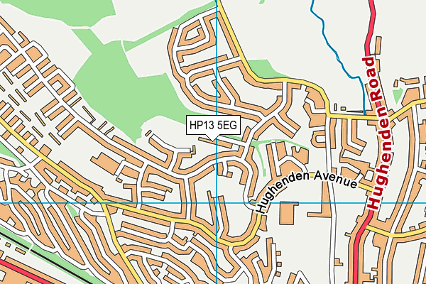 HP13 5EG map - OS VectorMap District (Ordnance Survey)