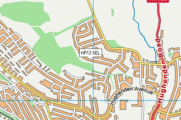 HP13 5EL map - OS VectorMap District (Ordnance Survey)