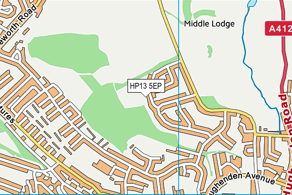 HP13 5EP map - OS VectorMap District (Ordnance Survey)
