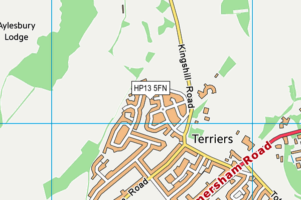 HP13 5FN map - OS VectorMap District (Ordnance Survey)