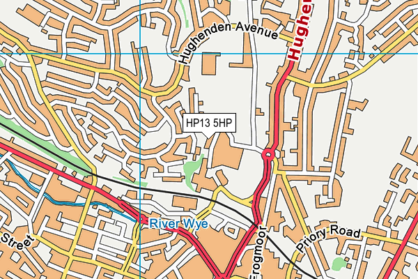 HP13 5HP map - OS VectorMap District (Ordnance Survey)