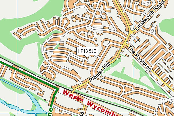 HP13 5JE map - OS VectorMap District (Ordnance Survey)
