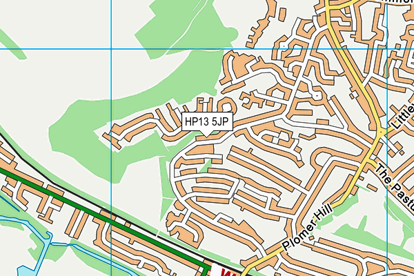 HP13 5JP map - OS VectorMap District (Ordnance Survey)