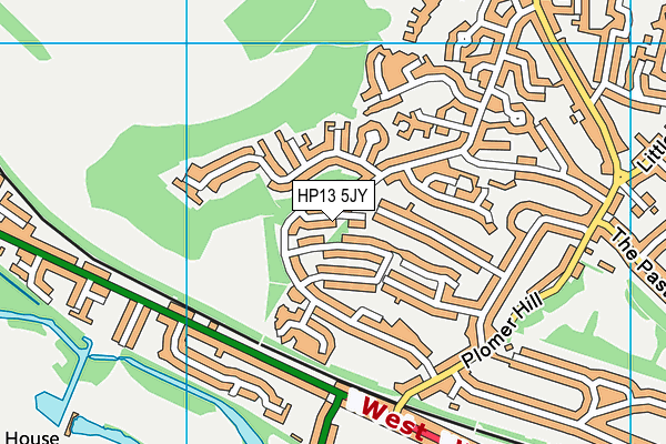 HP13 5JY map - OS VectorMap District (Ordnance Survey)