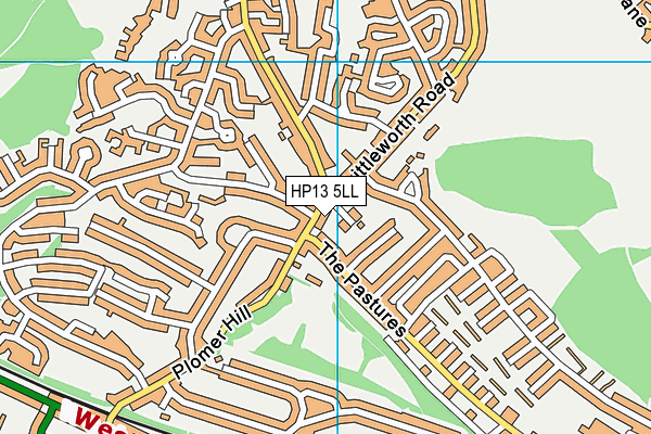 HP13 5LL map - OS VectorMap District (Ordnance Survey)