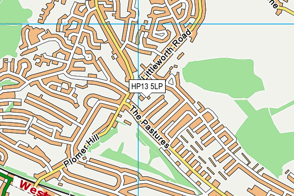 HP13 5LP map - OS VectorMap District (Ordnance Survey)