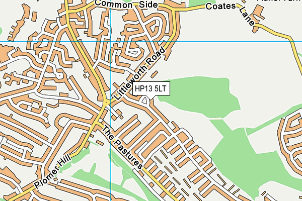HP13 5LT map - OS VectorMap District (Ordnance Survey)