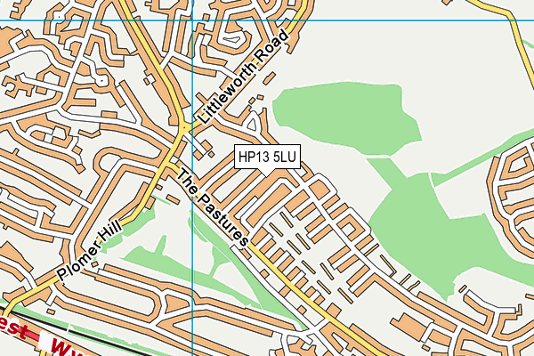 HP13 5LU map - OS VectorMap District (Ordnance Survey)