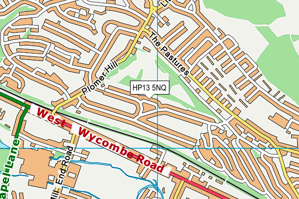 HP13 5NQ map - OS VectorMap District (Ordnance Survey)